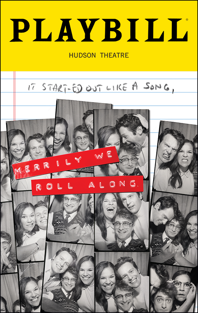 playbill of merrily we roll along musical